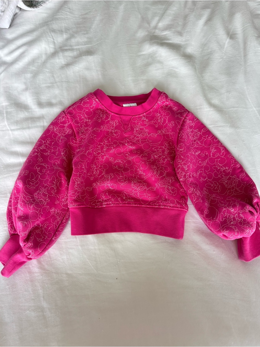 Tokyo Disney Mickey Minnie pink long sleeve sweatshirt sz 5/6